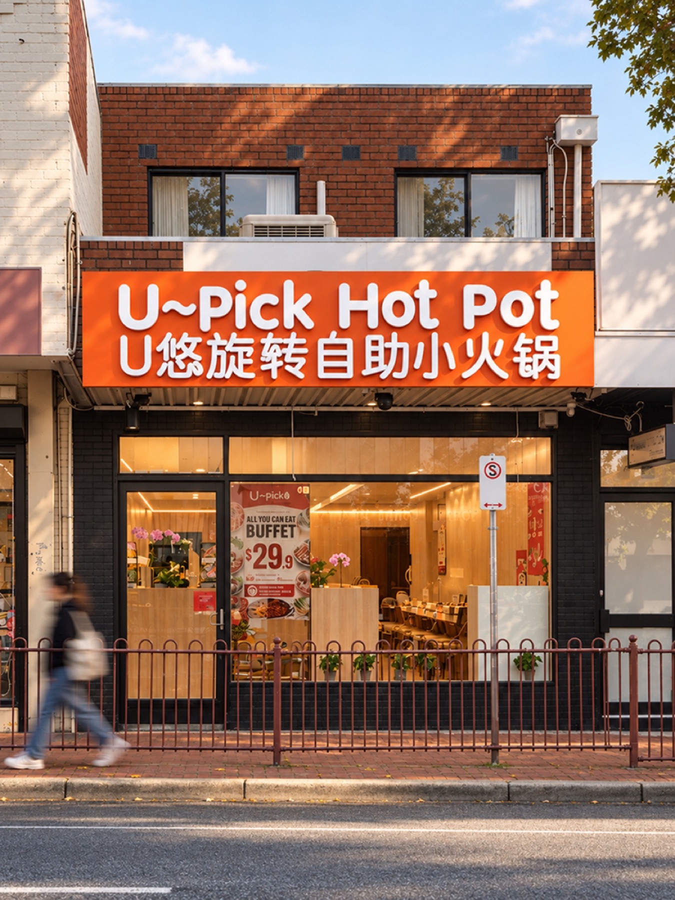 U PICK Hot Pot storefront at 286A Clayton Road